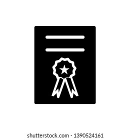 Certificate icon vector design template