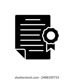 certificate icon vector design template simple and clean