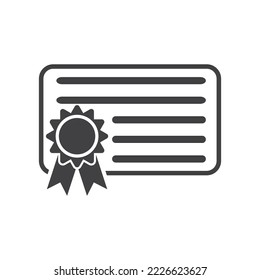certificate icon vector illustration design