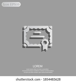 Zertifikat-Symbol Vektorgrafik EPS10.