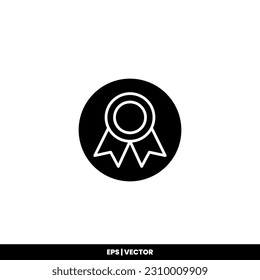 Certificate icon vector illustration logo template for many purpose. Isolated on white background.