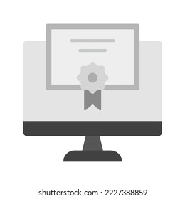 Certificate icon vector image. Can also be used for Physical Fitness. Suitable for mobile apps, web apps and print media.