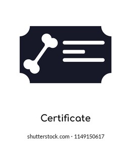 Certificate icon vector isolated on white background for your web and mobile app design, Certificate logo concept