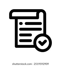 certificate icon. vector line icon for your website, mobile, presentation, and logo design.