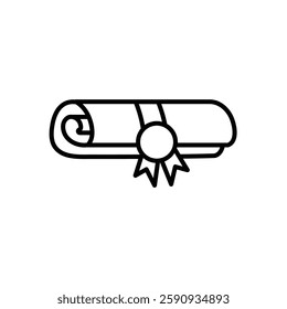 certificate icon vector logo eucation sign