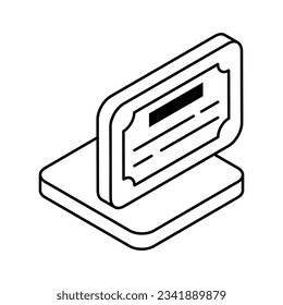 Zertifikat-Symbol, Vektorgrafik.