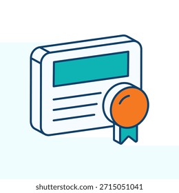 Icono de certificado Ilustración de stock de Vector