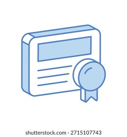 Icono de certificado Ilustración de stock de Vector