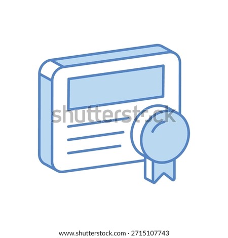 Certificate Icon vector stock illustration