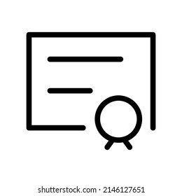 Illustration zum Vektor Symbol-Design des Zertifikats