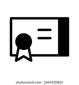 Vektorgrafik des Zertifikatssymbols-Designs