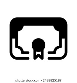 Vektorgrafik des Zertifikatssymbols-Designs