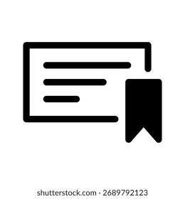Ilustración de diseño de símbolo de Vector de icono de certificado