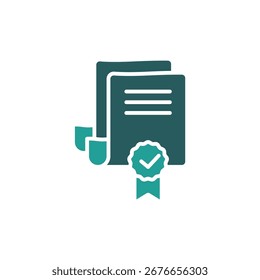 certificate icon. vector.Editable stroke.linear style sign for use web design,logo.Symbol illustration.