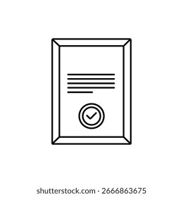 Un icono de certificado es una representación visual de logro, reconocimiento o validación. Simboliza el éxito, la credibilidad y la adhesión a las normas. 