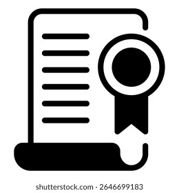 Icono del certificado, para el Web, App, infografía, etc