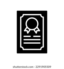 certificate icon for your website design, logo, app, UI.