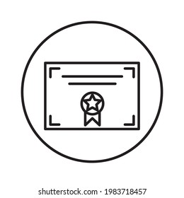 certificate icons. certificate symbol vector elements for infographic web.
