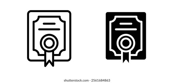 Certificate icons for web ui designs