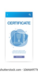 CERTIFICATE INFOGRAPHIC CONCEPT
