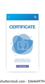 CERTIFICATE INFOGRAPHIC CONCEPT
