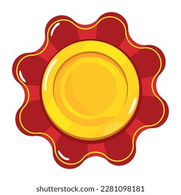 icono de graduación de etiqueta de certificado aislado