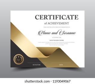 Certificate layout template design, Luxury and Modern style, vector illustration artwork.