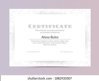 Certificate layout template design, Luxury and Modern style, vector illustration artwork.