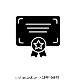 Symbol der Zertifizierungslinie. Einfache Elementgrafik. Entwurf des Zertifikatskonzepts mit Symbolen.