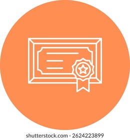 Vektordesign für Zertifikatzeile