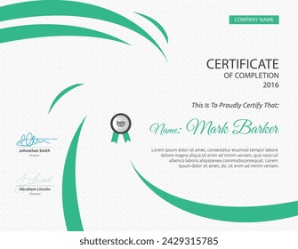 Certificate Logo pattren Vactor Art