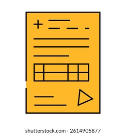 certificate of medical board line icon vector. certificate of medical board sign. isolated symbol illustration