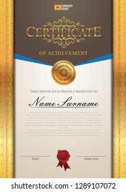 Certificate modern style