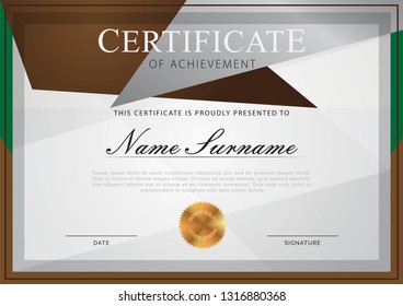 certificate modern style