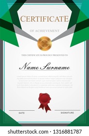 Certificate modern style