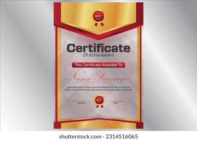 certificate new and professional design you can use in all your academic activity