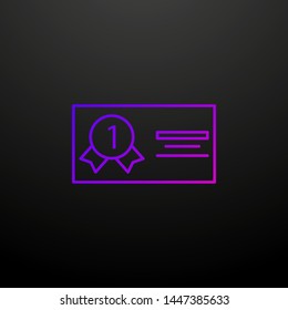 certificate nolan icon. Elements of awards set. Simple icon for websites, web design, mobile app, info graphics