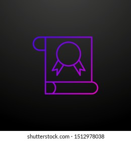 Certificate nolan icon. Elements of succes and awards set. Simple icon for websites, web design, mobile app, info graphics