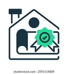 Certificate of Ownership line icon. Universal creative premium symbol. Vector sign icon logo template. Vector illustration