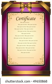 Certificate Paper for congratulation