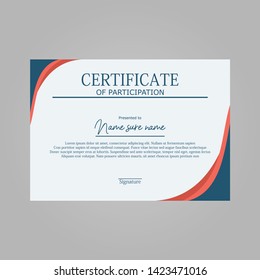 certificate of participation, certificate of achievement free vektor clean certificate