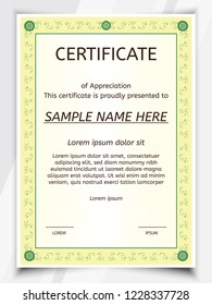 
Certificate Potrait and Landscape. Template diploma border.
Award background Gift voucher.
