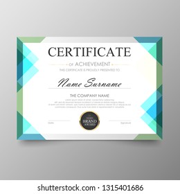 Certificate Premium template awards diploma background vector modern value design and layout luxurious.cover leaflet elegant horizontal Illustration in size pattern.
