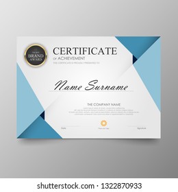 Certificate Premium template awards diploma background vector modern value design and layout luxurious.cover leaflet elegant horizontal Illustration in size pattern.