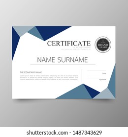 Certificate Premium template awards diploma background vector modern value design and layout luxurious. cover leaflet elegant horizontal Illustration in size pattern.