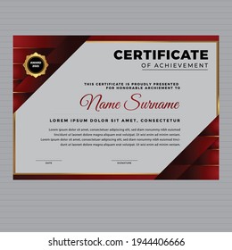 Certificate Premium template awards diploma background vector