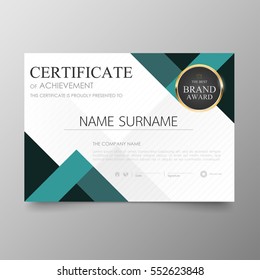 Certificate Premium template awards diploma background vector modern value design and luxurious layout.  leaflet cover elegant horizontal Illustration in A4 size pattern.