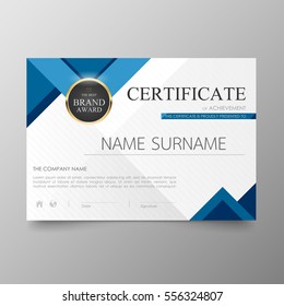 Certificate Premium template awards diploma background vector modern value design and luxurious layout.leaflet cover elegant horizontal Illustration in A4 size pattern.