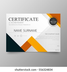 Certificate Premium template awards diploma background vector modern value design and luxurious layout.leaflet cover elegant horizontal Illustration in A4 size pattern.