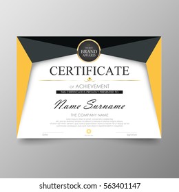 Certificate Premium template awards diploma background vector modern value design and layout luxurious .cover leaflet elegant horizontal Illustration in size pattern.
